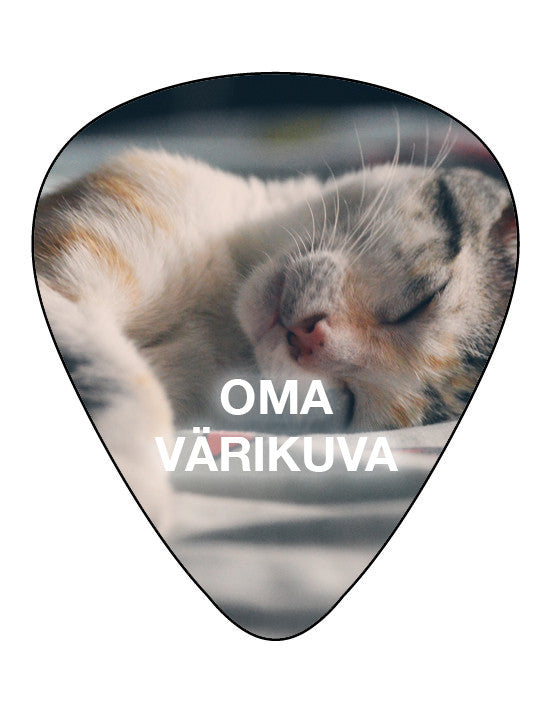 Custom-plekra monivärinen painatus - Customplektrat.fi
